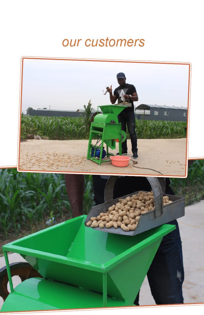 Customer feedback of peanut shelling machine