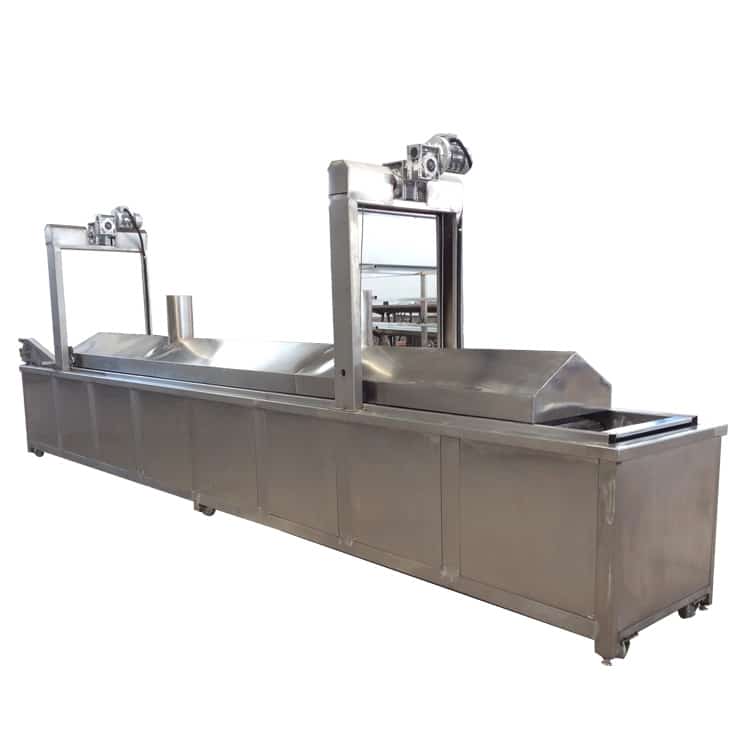 Continous snack food frying machine