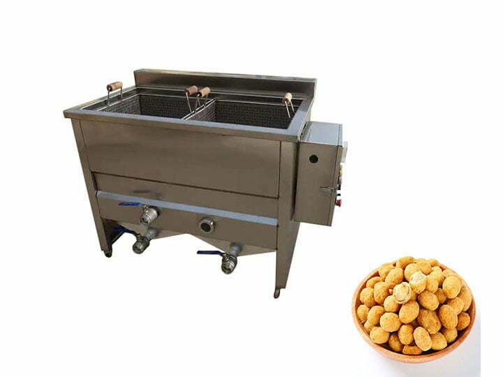 coated peanut frying machine