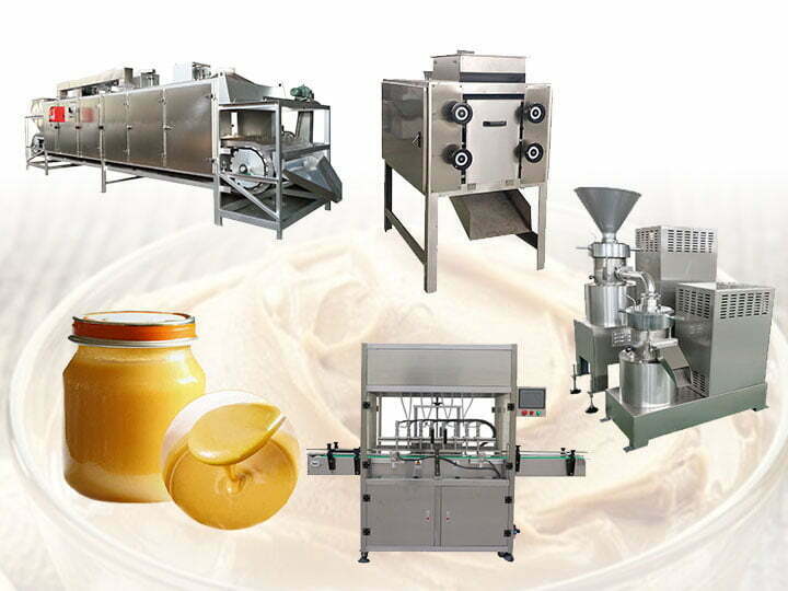 Peanut butter manufacturing line